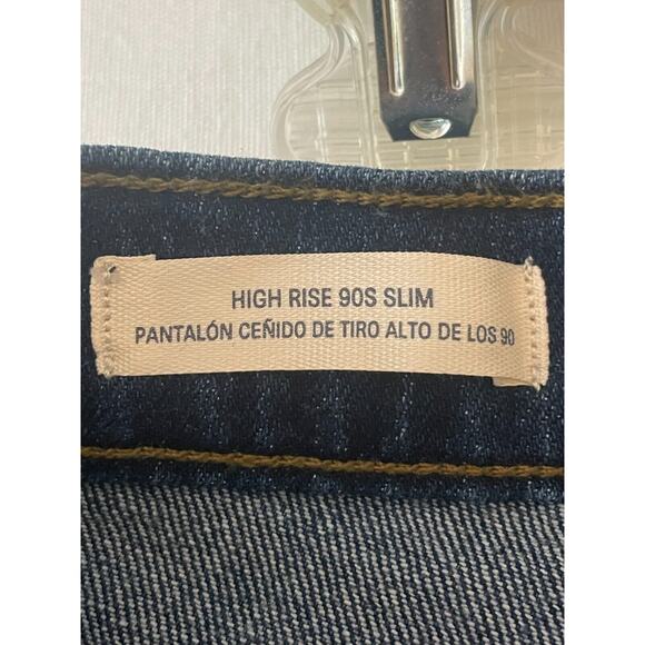 Universal Thread Womens Denim High Rise Slim Jeans Straight Leg Size 4R Blue NWT - Picture 5 of 7